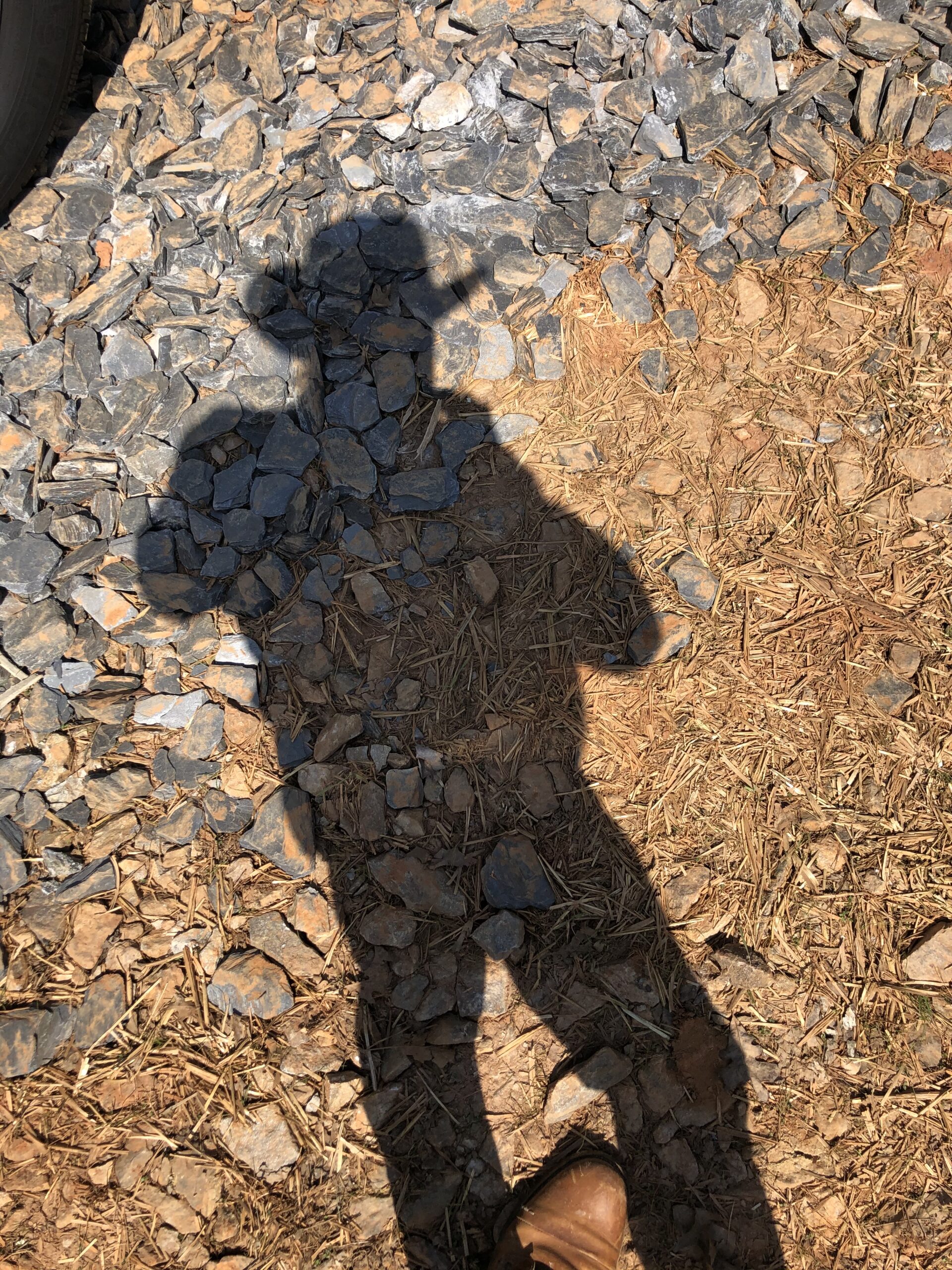 Shadow silhouette of Greg wearing a cowboy hat