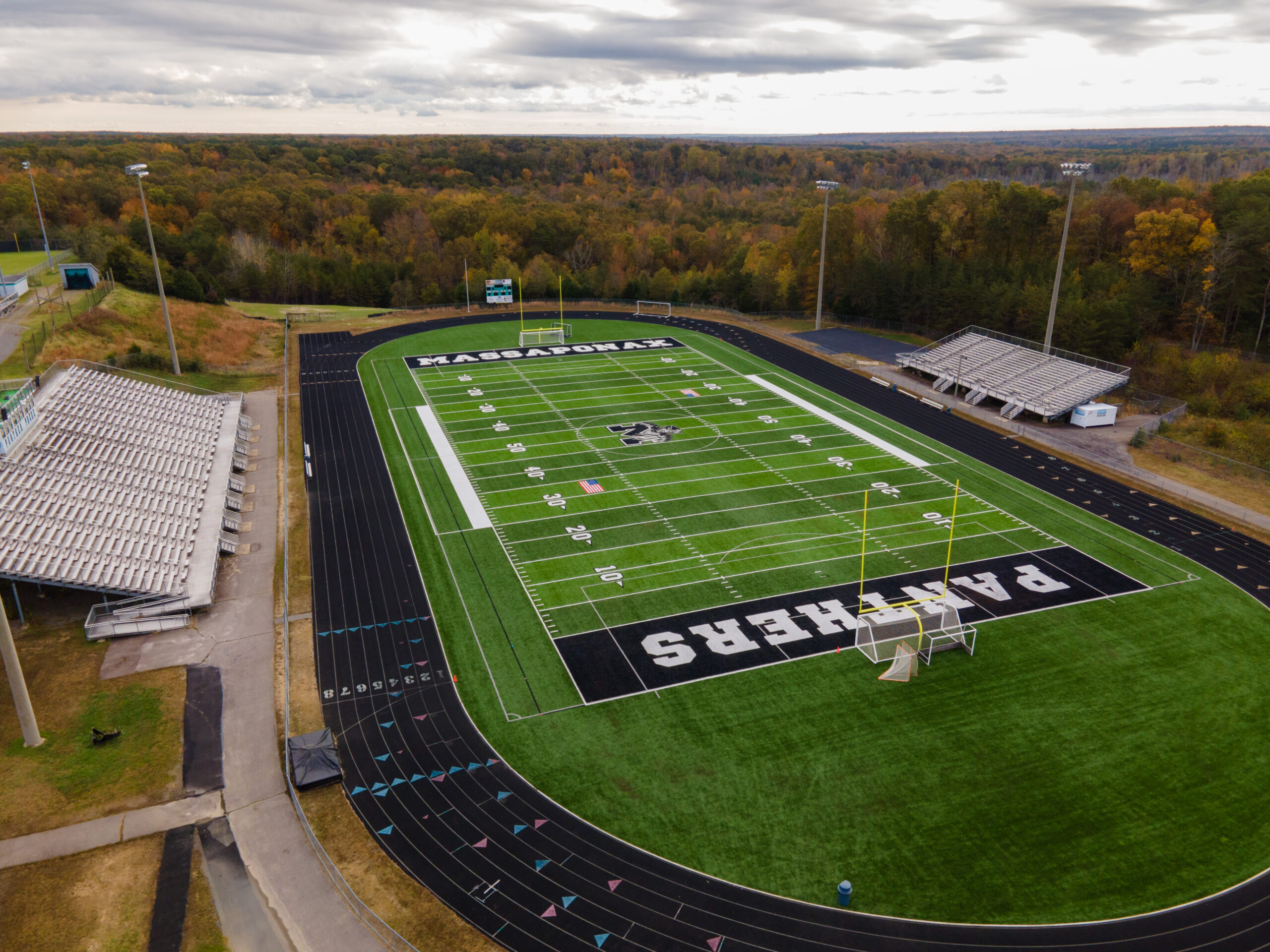 High School Football Field Turf