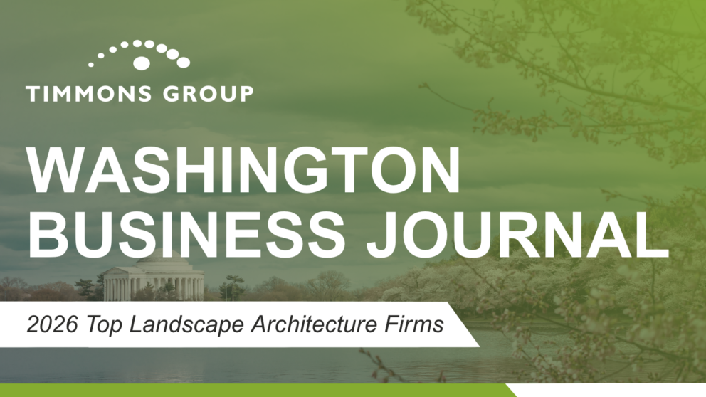 Timmons Group Named Top Landscape Architecture Firm by Washington ...