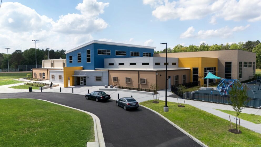 The road leading to the Southside Community Center.